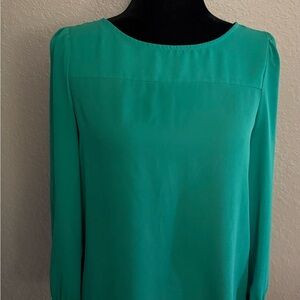 J. Crew Vibrant Green Top